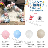 Taooba Color Palette Pink Balloon Garland Kit White Chrome Gold Balloon Arch Baby Shower Birthday Bridal Shower Wedding Party Decoration Latex Globos