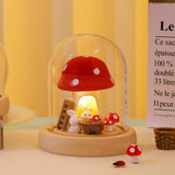 Taooba-Handmade DIY rabbit mushroom night light home bedroom study atmosphere light decoration student girl birthday gift