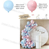 Taooba Color Palette Ice Snow Balloons Garland kit Snowflake Ballon Blue Balloon Princess Boys Birthday Party Baby Shower Decorations Christmas Decor