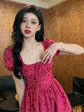 Taooba Rosy Raspberry Mini Dress