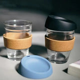 Taooba-Silica gel glass coffee cup cork set of insulation against the hot ideas with cup