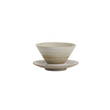 Taooba--Ceramic Coffee Cup Saucer Set Wabi-Sabi Cup Designer Small Latte Cup Coarse Pottery Flying Saucer Cup Gift Box