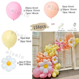 Taooba Color Palette Macaron Rainbow Balloon Garland Arch Kit Girls Pastel Wedding Happy Birthday Party Pink Balloons Baby Shower Decoration Kid Gift