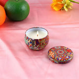 Iron Can Soybean Wax Nine-piece Smokeless Scented Candle Set with Gift Candle Set