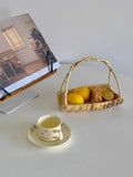 Taooba-Bamboo Root Fruit Plate, Household Tableware Plate,Tea and Pastry Plate,fruit Basket, Bamboo Handicraft Storage Tray Bamboo Tray