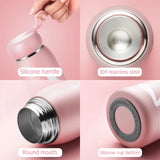 Taooba-1pc 320ml Rabbit Cute Insulating Bottle Portable Home Female Office Water Cup Stainless Steel Insulated Coffee Cup Vacuum Bottle