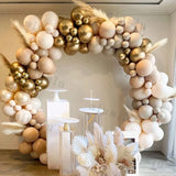 Beige Cream White Boho Balloon Garland Arch Kit Sand White Engagement Wedding Birthday Party Baby Shower Decoration Balloons