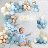 Blue Balloon Garland Arch Kit 1st Birthday Party Decoration Kids Baby Shower Boy Wedding Birthday Ballon Foil Latex Ballon