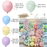 Taooba Color Palette Retro Green Balloon Garland Arch Kit Wedding Birthday Balloons Decoration Party White Balloons For Baby Shower Decor Supplies