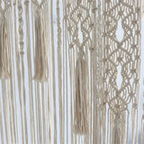 Taooba-Woven Macrame Curtain Tapestry Handmade Cotton Rope Window Door CurtainTapestry Bohemia Wedding Backdrop Taspetry Boho Decor