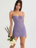 Taooba Euphoric Lace Delight Mini Dress