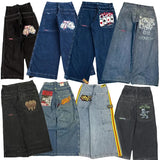 Taooba-JNCO clothing Men baggy jeans Y2K high quality Embroidered 2000s biggest trashy ropa aesthetic streetwear Hip Hop wide leg jeans