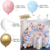 Taooba Color Palette Macaron Rainbow Balloon Garland Arch Kit Girls Pastel Wedding Happy Birthday Party Pink Balloons Baby Shower Decoration Kid Gift