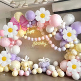 Taooba Color Palette Pastel Macaron Balloons Garland Arch Kit Rainbow Color Ballon Birthday Wedding Baby Shower Supplies Daisy Theme Party Decoration