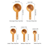 Taooba-Wooden Measuring Coffee Scoop in Beech Wood Tablespoon for Coffee Beans, Ground Beans, Protein Powder, Spices, Tea