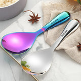 Taooba-Stainless Steel Rice Spoon Large Capacity Rice Paddle Deepen Thicken Soup Spoon Kitchen Cooking Tools Tableware Dropship