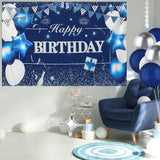 Taooba Color Palette 105pcs Blue Silver Balloon Set Suitable for Birthday Anniversary, Adult Ceremony, Graduation Ceremony, Party Decoration