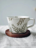 Taooba-Plant Whispers Underglaze Colored Ceramic Coffee Cups Japanese Style Mug Relief