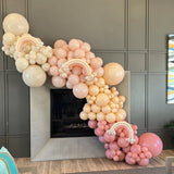 Pink Metallic Balloon Garland Arch Kit Wedding Birthday Party Decoration Kids Globos Rose Gold Confetti Latex Ballon Baby Shower