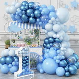 Taooba Color Palette Macaron Blue Balloon Garland Arch Kit Happy Birthday Party Decoration Kids Boy Baby Shower Ballons Wedding Party Supplies