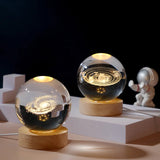 Taooba-LED Night Light Milky Way Galaxy Solar System Crystal Ball Children Night Lamp Bedroom Ambient Light Creative Gift Night Light