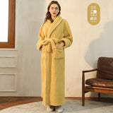 Taooba Christmas gift Autumn Winter Thickened Warm Plus Size Couple Dressing Gown Beauty Salon Health Club's Style Knee-Length Luxury Noble Robe