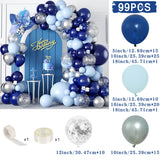 Taooba Color Palette Macaron Blue Balloon Garland Arch Kit Happy Birthday Party Decoration Kids Boy Baby Shower Ballons Wedding Party Supplies