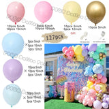 Taooba Color Palette Ice Snow Balloons Garland kit Snowflake Ballon Blue Balloon Princess Boys Birthday Party Baby Shower Decorations Christmas Decor