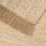 Living Room Carpet Natural Jute Hand Woven Wear Resistant Durable Tassel Rug Fashion Minimalism Home Decoration Comfortable Mats