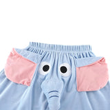 Taooba-Lounge Pyjama Shorts 3D Ears Trunk Cartoon Lovely Elephant Loose Casual Plush Sleepwear Summer Couple Sleep Buttom Home Wear