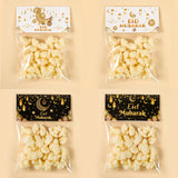 Ramadan Decoration 2024 Treat Bag Topper EID Mubarak Decor Cookie Candy Bag Ramadan Kareem Islamic Muslim Party Eid Al-Fitr Gift