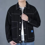 Taooba Denim Jackets Man Blazer Cargo Black Jeans Coat for Men Clothing Outwear Fast Delvery Cheap Price Stylish Branded Fashion New In