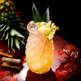 Taooba-1pc 480ml Pineapple Shaped Cocktail Glass Wine Glass Cup for Home Bar Party Transparent Juice Mug for Summer Drink Restaurant