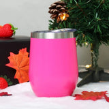 1pc 12oz/350ML Beer Mug Stemless Insulated Wine Glasses Double Wall Vacuum Stainless Steel Travel Tumbler For Cold & Hot Drinks