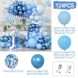 Taooba Color Palette Macaron Blue Balloon Garland Arch Kit Happy Birthday Party Decoration Kids Boy Baby Shower Ballons Wedding Party Supplies