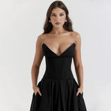 Taooba Dark Desire Corset Midi Dress