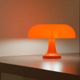 Taooba Christmas gift Classic Mushroom Table Lamp Modern Bauhaus Art Table Lamp Bedroom Bedside Lamp Danish Designer Orange Decorative Table Lamp