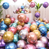 50pcs Metal Balloon Wedding Arrangement New House Decoration Birthday Party Holiday Ceremony 10 Inch Latex Balloons Thickening