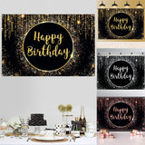 Gold Silver Glitter Photography Backdrop Black Golden Shiny Dot Backgrounds For Photo Studio Birthday Party Baby Shower Supplies