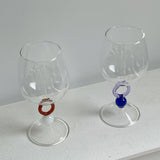 Taooba Bead Ring Wine Glass