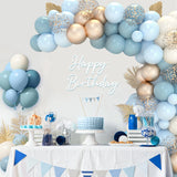 Blue Balloon Garland Arch Kit 1st Birthday Party Decoration Kids Baby Shower Boy Wedding Birthday Ballon Foil Latex Ballon