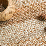 Living Room Home Decoration Carpet Natural Jute Traditional Hand Knitting Bedroom Rug Wear Resistant Durable Soft Breathable Mat