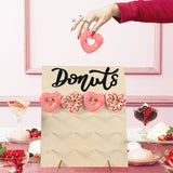 Donut Wall Holds Stand Sweet Cart Rustic Wedding Table Decor Doughnut Birthday Party Candy Bar Baby Shower Donut Party