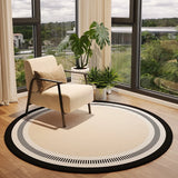 Taooba Circular Carpet Light Luxury Bedroom Living Room Carpets Dressing Table Cloakroom Chair Mat Washable Plush Mats