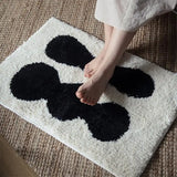 Taooba-Nordic Abstract Pattern Tufted Carpet Soft Absorbent Bathroom Floor Mat Toilet Kitchen Ati-slip Rug Mats Kitchen Toilet Mats