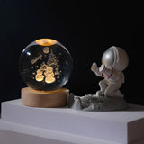 Taooba-LED Night Light Milky Way Galaxy Solar System Crystal Ball Children Night Lamp Bedroom Ambient Light Creative Gift Night Light