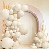 White Gold Balloon Garland Arch Kit Happy Birthday Party Decoration Kids Wedding Birthday Balloon Latex Baloon Baby Shower