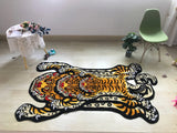 Taooba-Tigers Shape Carpet Soft Fluffy Tufted  Irregular Printed Tiger Rug Room Decor Floor Mat  Absorbent Non-slip Bathroom Doormat