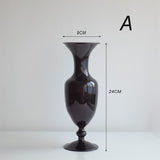 Taooba-Black Sculptural Glass Vase