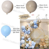 Taooba Color Palette Ice Snow Balloons Garland kit Snowflake Ballon Blue Balloon Princess Boys Birthday Party Baby Shower Decorations Christmas Decor